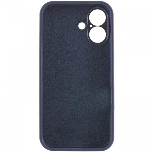 Чехол Silicone Case Full Camera Protective (AA) для Apple iPhone 16 Plus (6.7") Тёмно-синий / Midnight blue