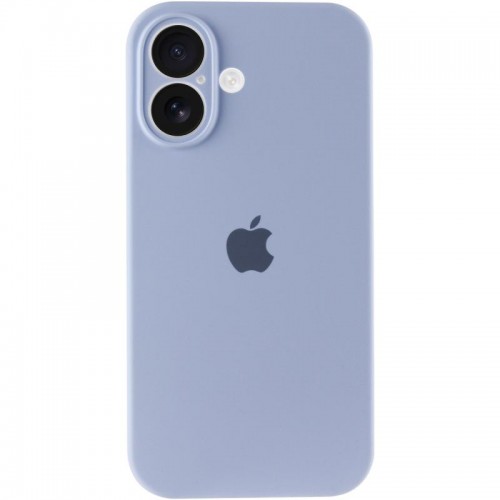 Чехол Silicone Case Full Camera Protective (AA) для Apple iPhone 16 Plus (6,7") Голубой / Lilac Blue