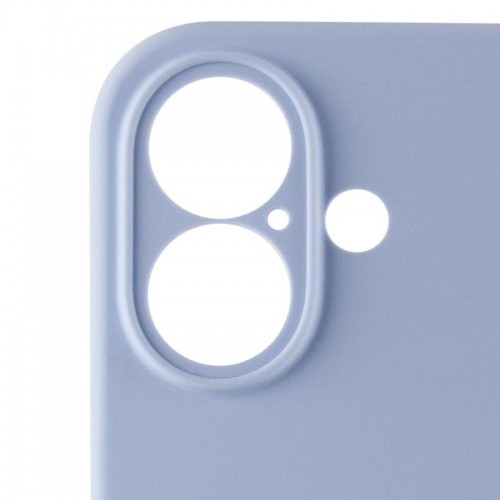 Чехол Silicone Case Full Camera Protective (AA) для Apple iPhone 16 Plus (6,7") Голубой / Lilac Blue