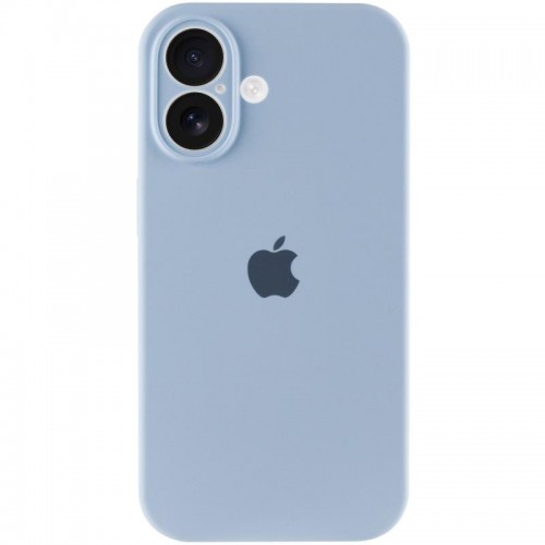Чехол Silicone Case Full Camera Protective (AA) для Apple iPhone 16 Plus (6,7") Голубой / Sweet Blue