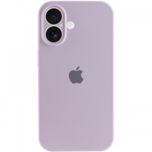 Чехол Silicone Case Full Camera Protective (AA) для Apple iPhone 16 Plus (6.7") Сиреневый / Lilac