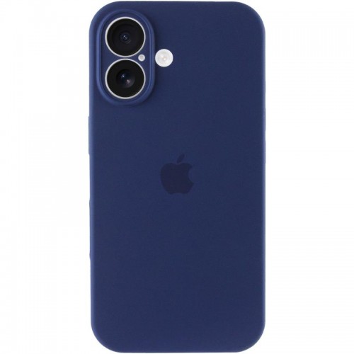 Чохол Silicone Case Full Camera Protective (AA) для Apple iPhone 16 Plus (6.7") Синій / Deep navy