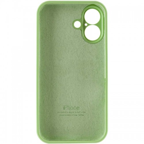 Чохол Silicone Case Full Camera Protective (AA) для Apple iPhone 16 Plus (6.7") М'ятний / Mint