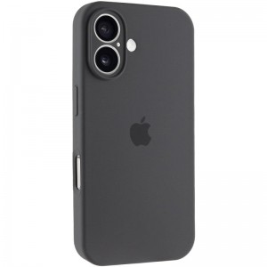 Чохол Silicone Case Full Camera Protective (AA) для Apple iPhone 16 Plus (6.7") Сірий / Dark Gray