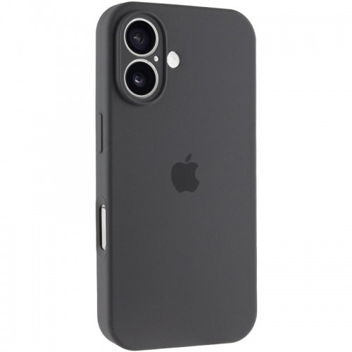 Чохол Silicone Case Full Camera Protective (AA) для Apple iPhone 16 Plus (6.7") Сірий / Dark Gray