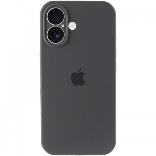 Чохол Silicone Case Full Camera Protective (AA) для Apple iPhone 16 Plus (6.7") Сірий / Dark Gray