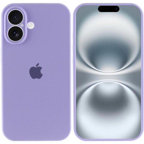 Чехол Silicone Case Full Camera Protective (AA) для Apple iPhone 16 Plus (6,7") Сиреневый / Dasheen