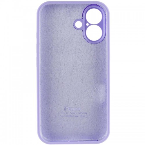 Чехол Silicone Case Full Camera Protective (AA) для Apple iPhone 16 Plus (6,7") Сиреневый / Dasheen