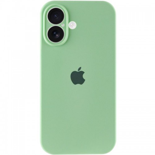 Чехол Silicone Case Full Camera Protective (AA) для Apple iPhone 16 Plus (6,7") Зелёный / Pistachio