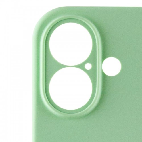 Чехол Silicone Case Full Camera Protective (AA) для Apple iPhone 16 Plus (6,7") Зелёный / Pistachio