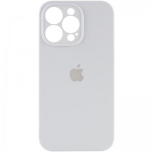 Чехол Silicone Case Full Camera Protective (AA) для Apple iPhone 16 Pro (6,3") Белый / White