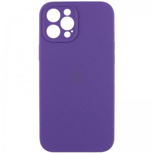 Чехол Silicone Case Full Camera Protective (AA) для Apple iPhone 16 Pro Max (6.9") Фиолетовый / Аметист