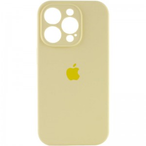 Чохол Silicone Case Full Camera Protective (AA) для Apple iPhone 16 Pro Max (6.9") Жовтий / Mellow Yellow