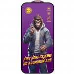 Захисне скло 5D Anti-static Purple (тех.пак) для Apple iPhone 14 Pro Max (6.7") Чорний