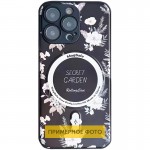 TPU+PC чехол Secret Garden с MagSafe для Apple iPhone 16 (6.1") Черный
