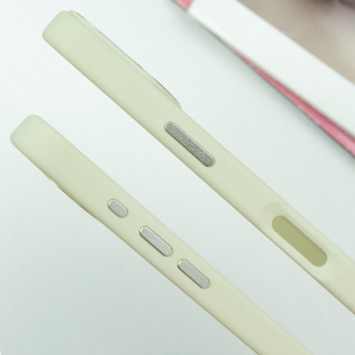 TPU чохол Bonbon Metal Style with MagSafe для Apple iPhone 16 (6.1") Білий / White