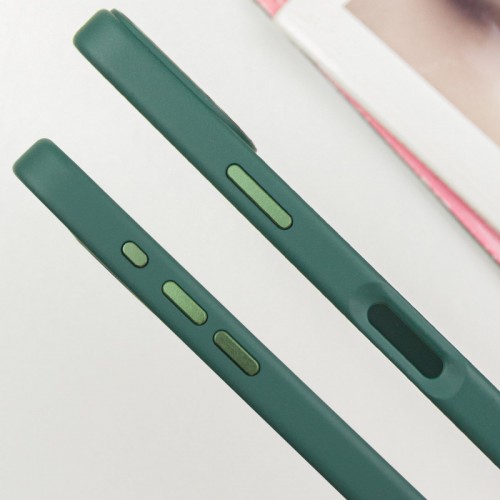 TPU чохол Bonbon Metal Style with MagSafe для Apple iPhone 16 (6.1") Зелений / Pine green
