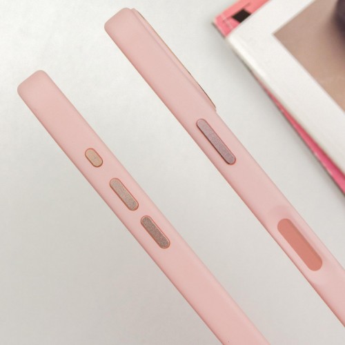 TPU чохол Bonbon Metal Style with MagSafe для Apple iPhone 16 (6.1") Рожевий / Light Pink