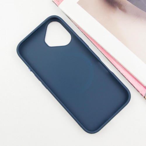 TPU чохол Bonbon Metal Style with MagSafe для Apple iPhone 16 (6.1") Синій / Cosmos Blue
