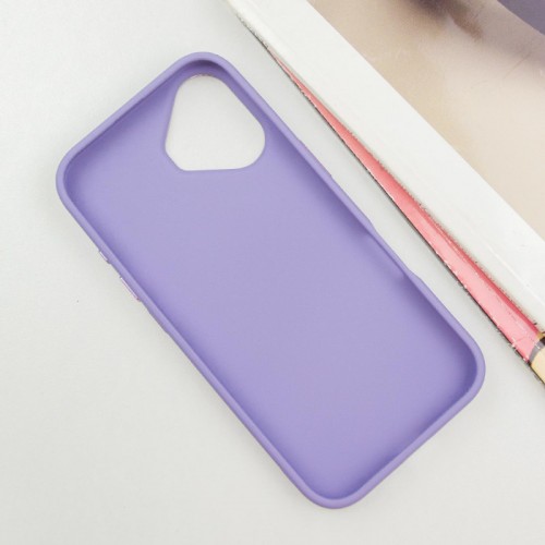 TPU чохол Bonbon Metal Style with MagSafe для Apple iPhone 16 (6.1") Бузковий / Dasheen