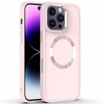 TPU чохол Bonbon Metal Style with MagSafe для Apple iPhone 16 Pro (6.3") Рожевий / Light Pink