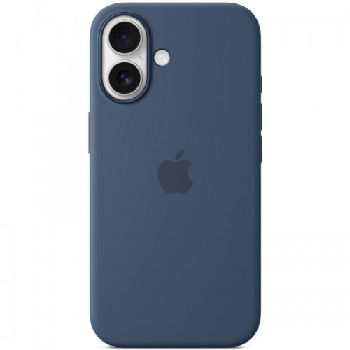 Чехол Silicone case (AAA) with Magsafe and Animation для Apple iPhone 16 (6.1") Denim