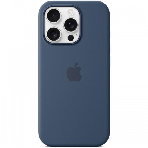 Чехол Silicone case (AAA) с Magsafe и анимацией для Apple iPhone 16 Pro Max (6.9") Denim