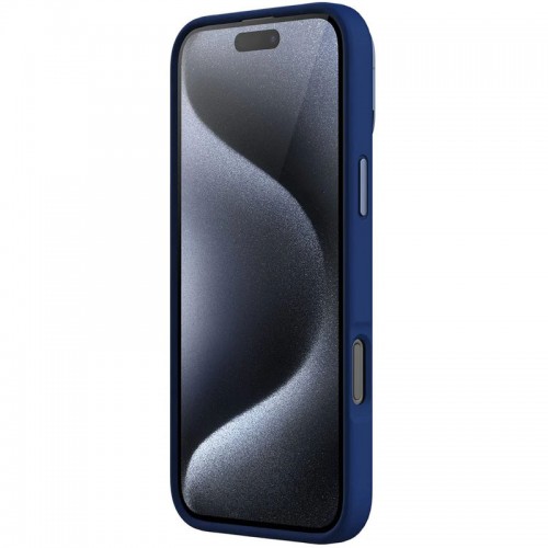 Чехол Silicone Nillkin LensWing Prop Magnetic для Apple iPhone 16 Pro (6.3") Синий / Blue