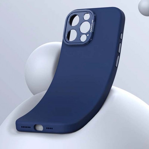 Чехол Silicone Nillkin LensWing Prop Magnetic для Apple iPhone 16 Pro (6.3") Синий / Blue