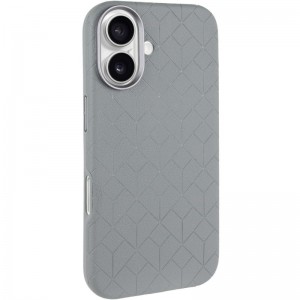 Шкіряний чохол Carved with MagSafe для Apple iPhone 16 (6.1") Grey