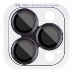 Захисне скло Metal Classic на камеру (у упак.) для Apple iPhone 16 Pro (6.3") / 16 Pro Max (6.9") Чорний / Black