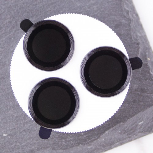 Захисне скло Metal Classic на камеру (у упак.) для Apple iPhone 16 Pro (6.3") / 16 Pro Max (6.9") Чорний / Black