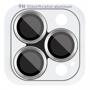 Захисне скло Metal Classic на камеру (у упак.) для Apple iPhone 16 Pro (6.3") / 16 Pro Max (6.9") Срібний / Silver