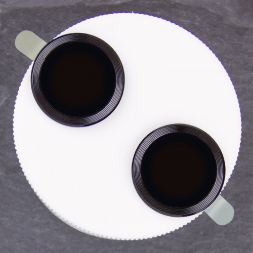 Защитное стекло Metal Classic на камеру (в упак.) для Apple iPhone 16 (6.1") / 16 Plus (6.7") Чёрный / Black