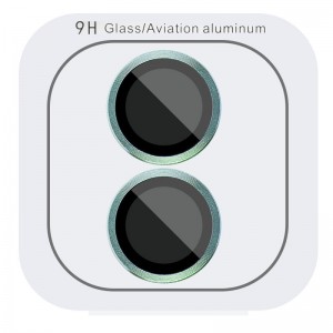 Защитное стекло Metal Classic на камеру (в упак.) для Apple iPhone 16 (6.1") / 16 Plus (6.7") Бирюзовый / Azure