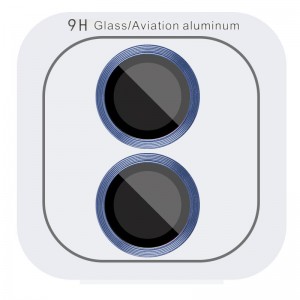 Защитное стекло Metal Classic на камеру (в упак.) для Apple iPhone 16 (6.1") / 16 Plus (6.7") Синий / Ultramarine