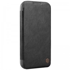 Шкіряний чохол-книжка Nillkin Qin Prop для Apple iPhone 16 (6.1") Black
