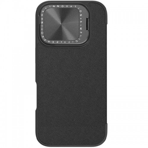 Шкіряний чохол-книжка Nillkin Qin Prop Plain Camshield для Apple iPhone 16 Pro (6.3") Classic Black