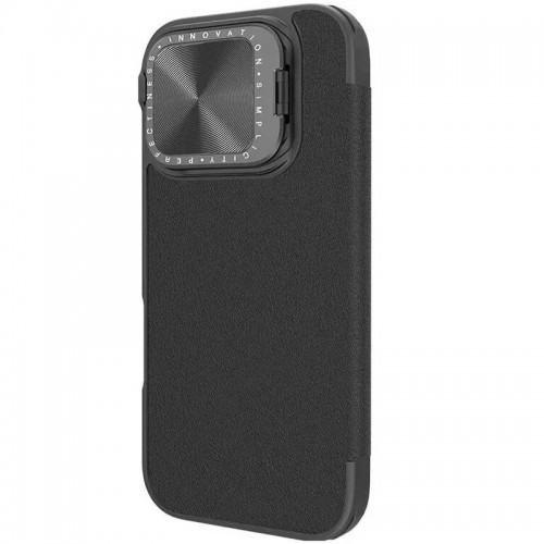 Шкіряний чохол-книжка Nillkin Qin Prop Plain Camshield для Apple iPhone 16 Pro (6.3") Classic Black