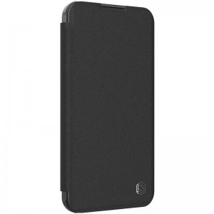 Шкіряний чохол-книжка Nillkin Qin Prop Plain Camshield для Apple iPhone 16 Pro Max (6.9") Classic Black