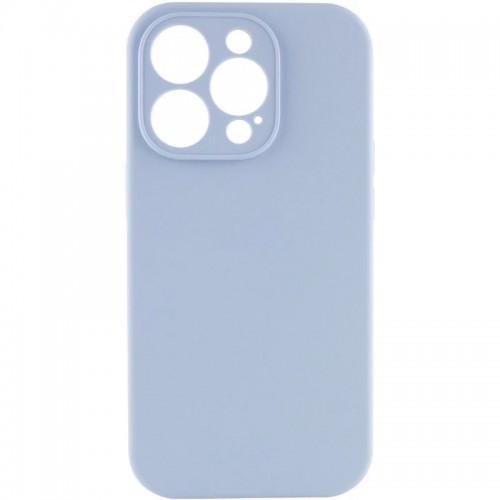 Чехол Silicone Case Full Camera Protective (AA) NO LOGO для Apple iPhone 16 Pro Max (6.9") Голубой / Lilac Blue