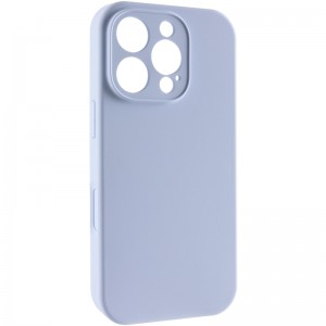 Чехол Silicone Case Full Camera Protective (AA) NO LOGO для Apple iPhone 16 Pro Max (6.9") Голубой / Lilac Blue