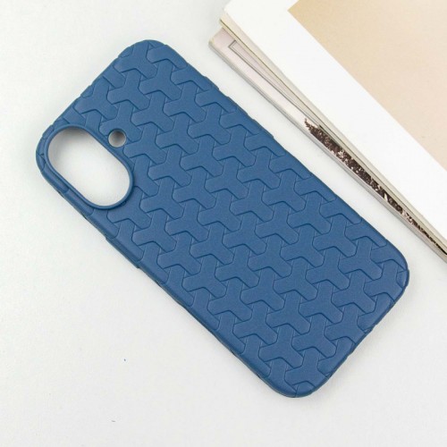 Чохол TPU Weaving для Apple iPhone 16 (6.1") Blue