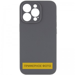 Чохол Silicone Case Full Camera Protective (AA) NO LOGO для Apple iPhone 16 (6.1") Сірий / Dark Gray