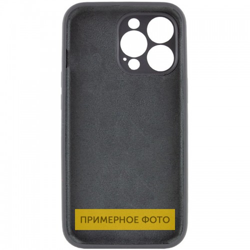 Чехол Silicone Case Full Camera Protective (AA) NO LOGO для Apple iPhone 16 (6.1") Серый / Dark Gray