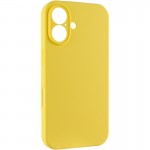 Чохол Silicone Case Full Camera Protective (AA) NO LOGO для Apple iPhone 16 (6.1") Жовтий / Yellow