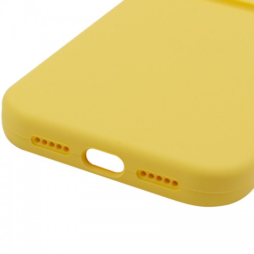 Чохол Silicone Case Full Camera Protective (AA) NO LOGO для Apple iPhone 16 (6.1") Жовтий / Yellow