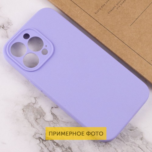 Чохол Silicone Case Full Camera Protective (AA) NO LOGO для Apple iPhone 16 (6.1") Бузковий / Dasheen