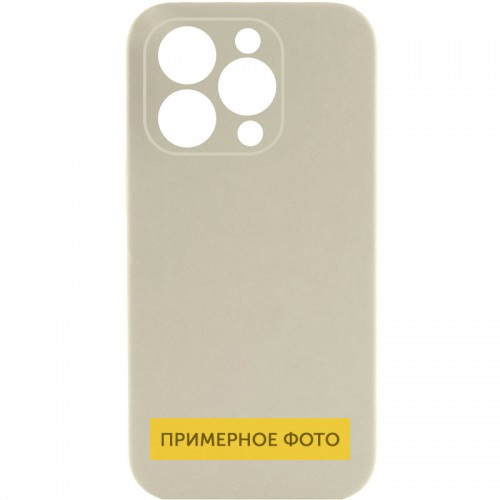 Чохол Silicone Case Full Camera Protective (AA) NO LOGO для Apple iPhone 16 (6.1") Бежевий / Antique White
