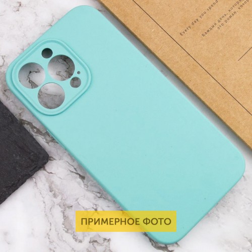 Чохол Silicone Case Full Camera Protective (AA) NO LOGO для Apple iPhone 16 Plus (6.7") Бірюзовий / Marine Green